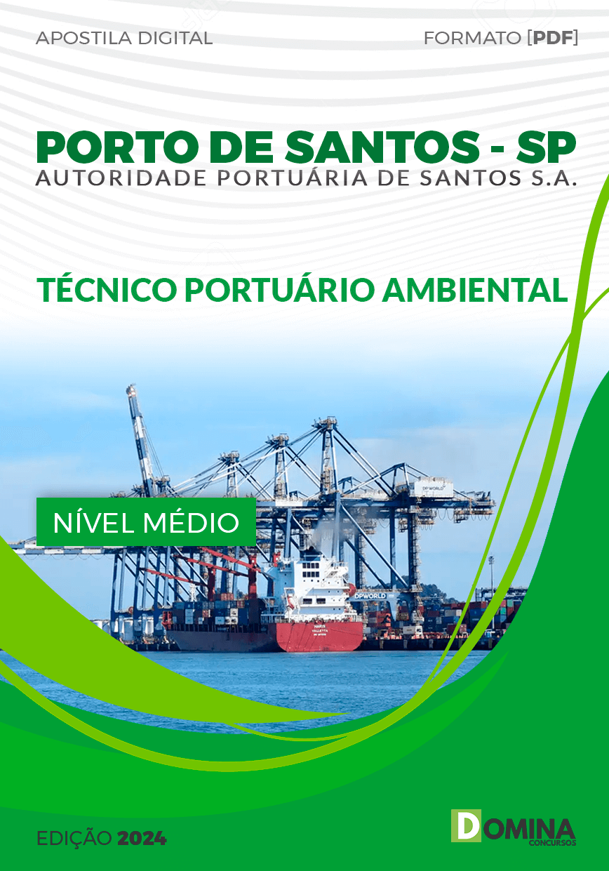 Apostila Porto de Santos SP 2024 Técnico Portuário Ambiental