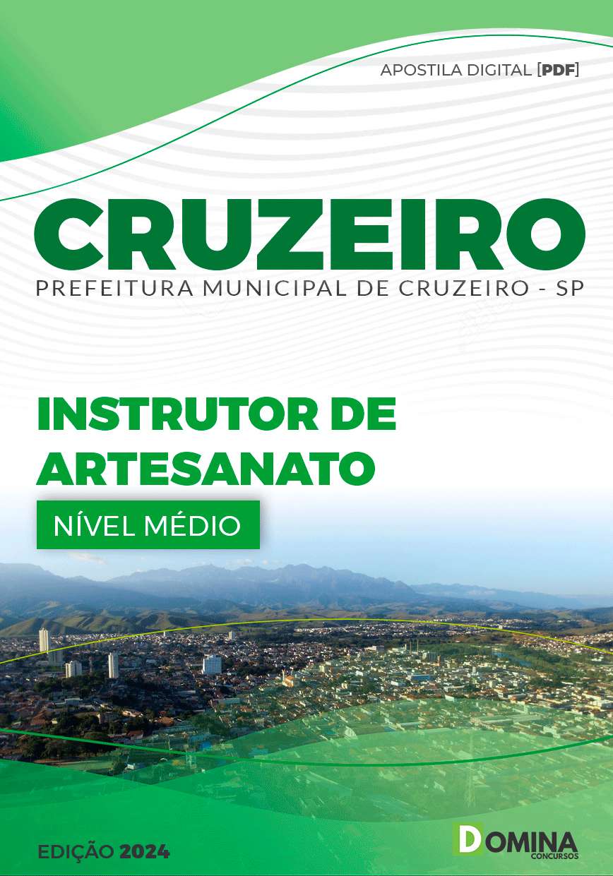 Apostila Pref Cruzeiro SP 2024 Instrutor de Artesanato