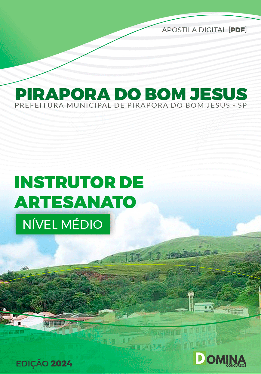 Apostila Pref Pirapora do Bom Jesus SP 2024 Instrutor Artesanato