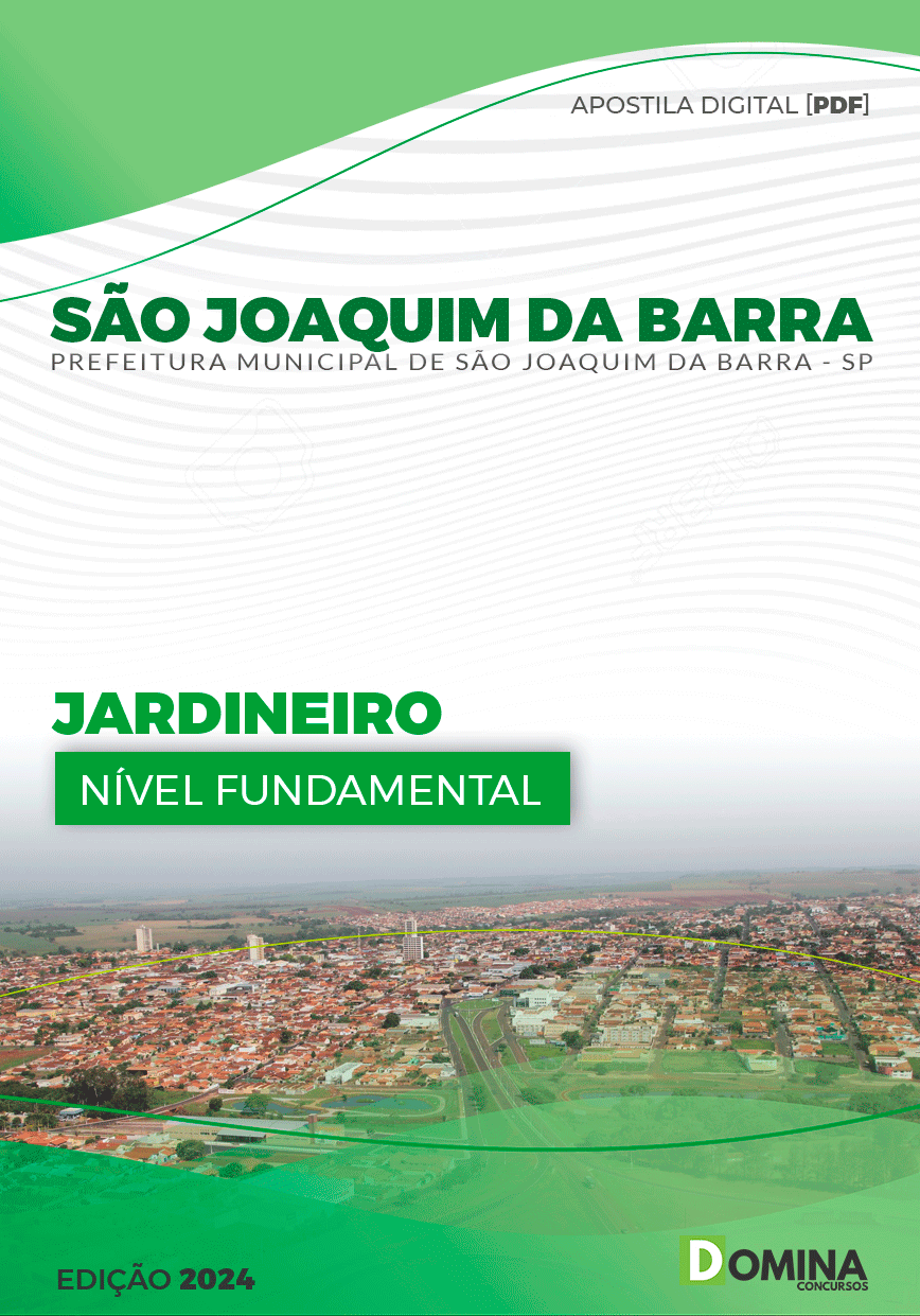 Apostila Pref São Joaquim da Barra SP 2024 Jardineiro