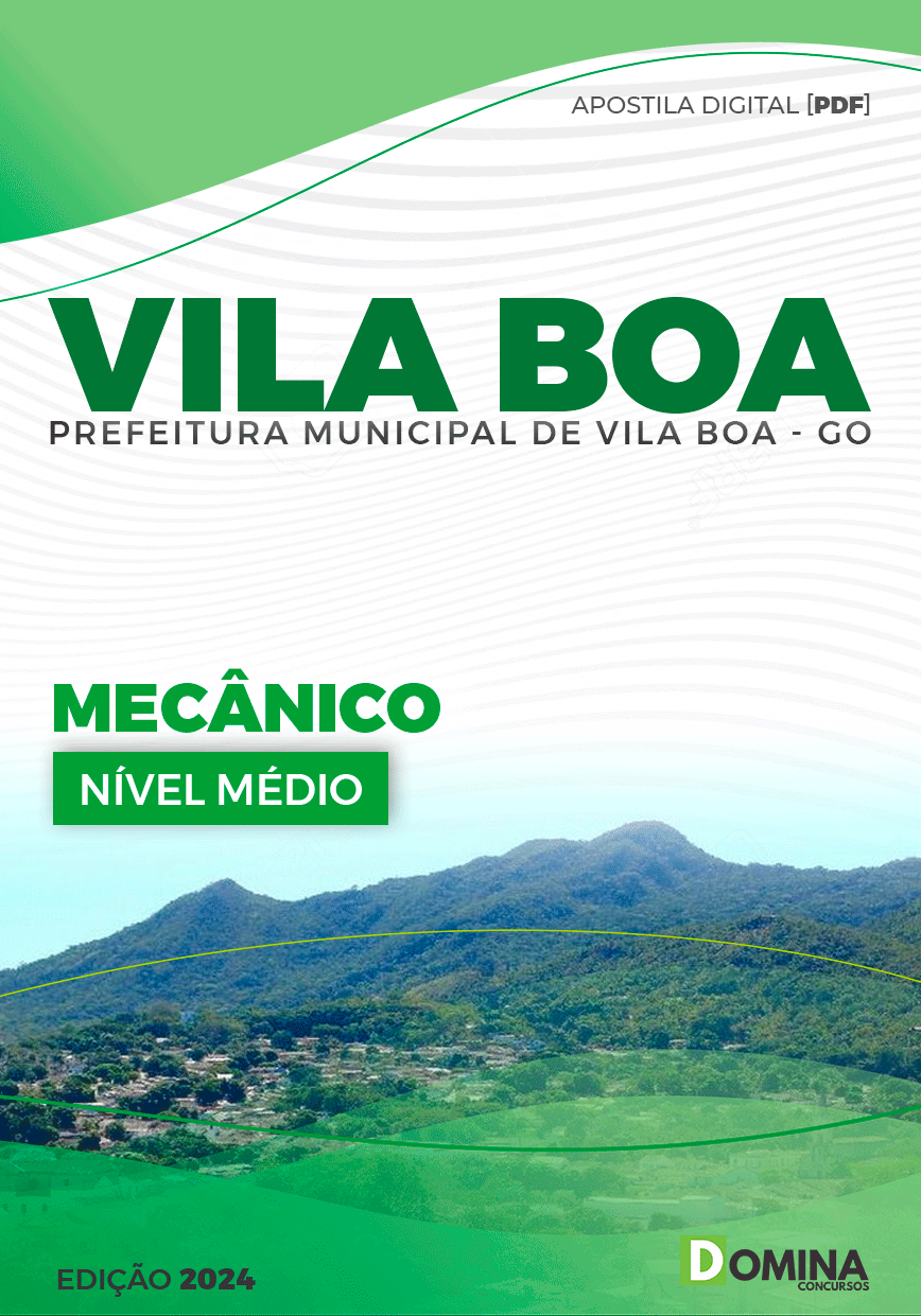 Apostila Pref Vila Boa GO 2024 Mecânico