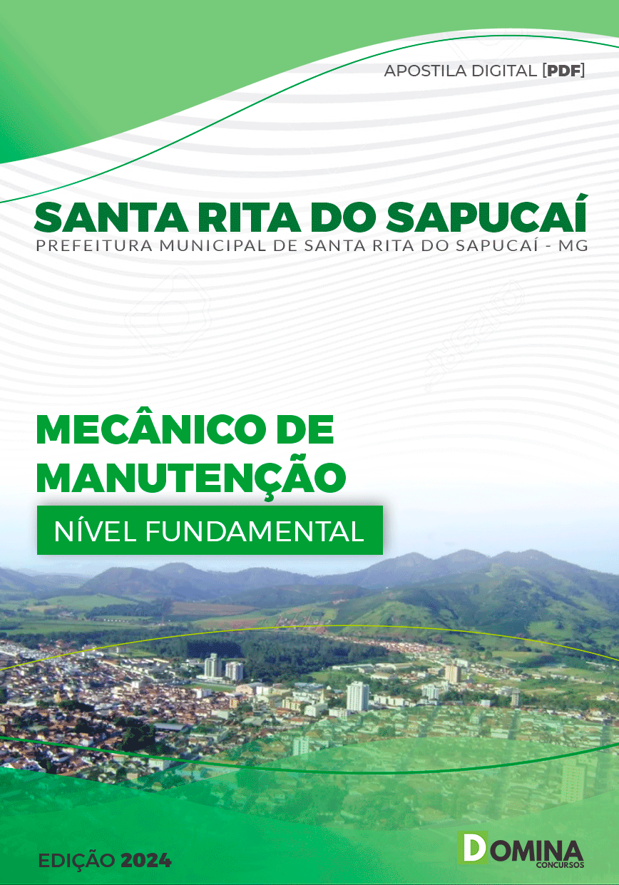 Apostila Pref Santa Rita Do Sapucaí MG 2024 Mecânico Manutenção