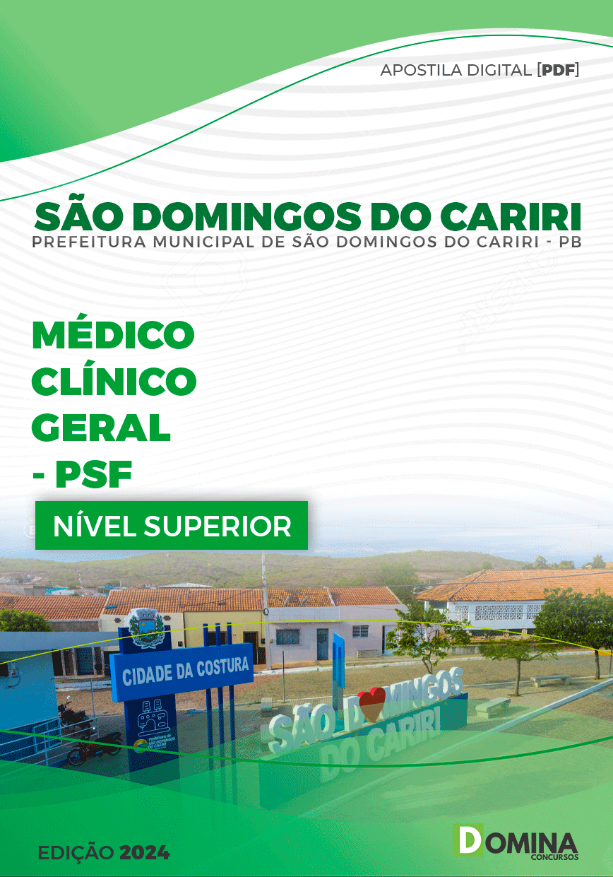 Pref São Domingos Cariri PB 2024 Médico Clínico Geral PSF