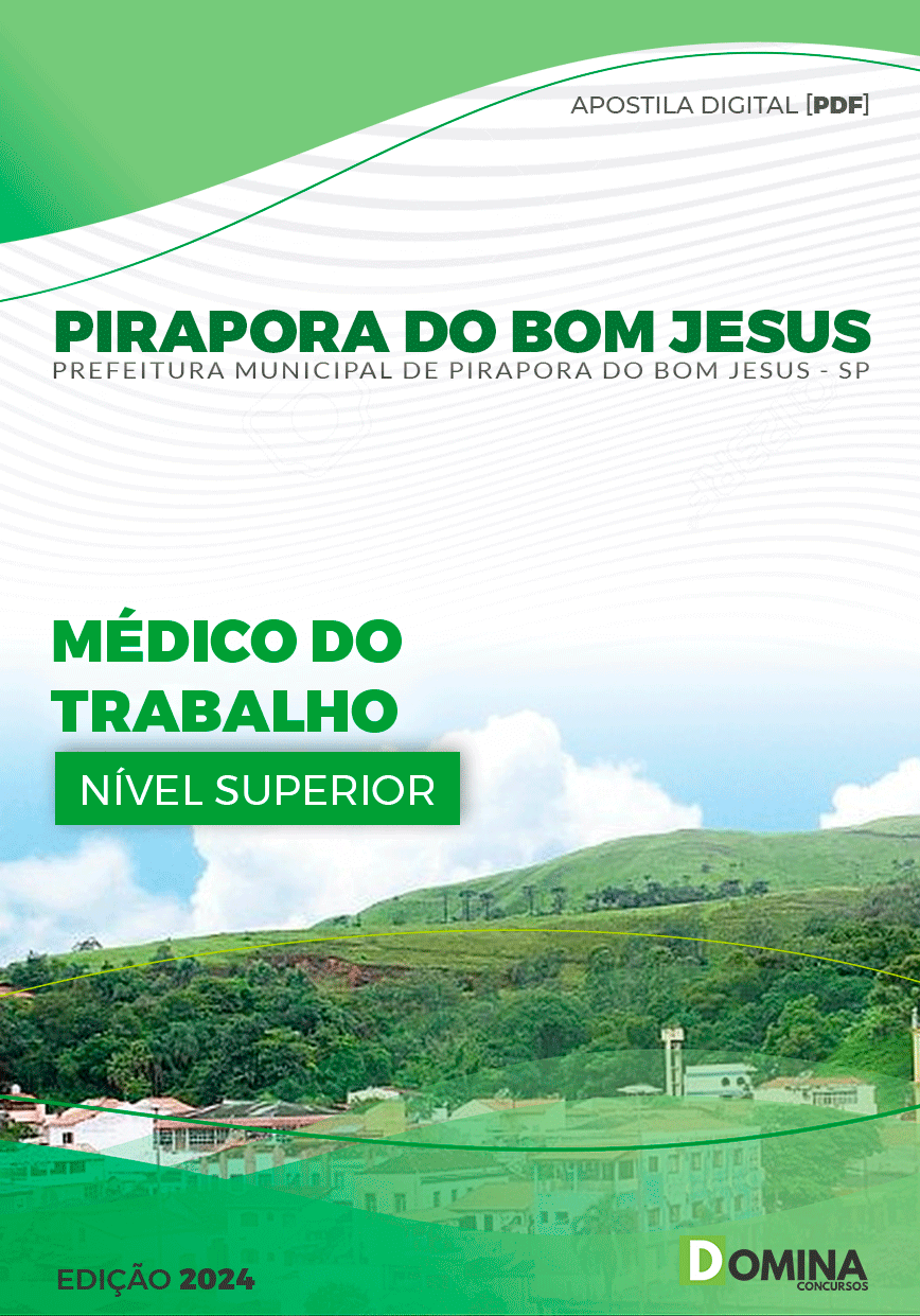 Apostila Pref Pirapora do Bom Jesus SP 2024 Médico Trabalho