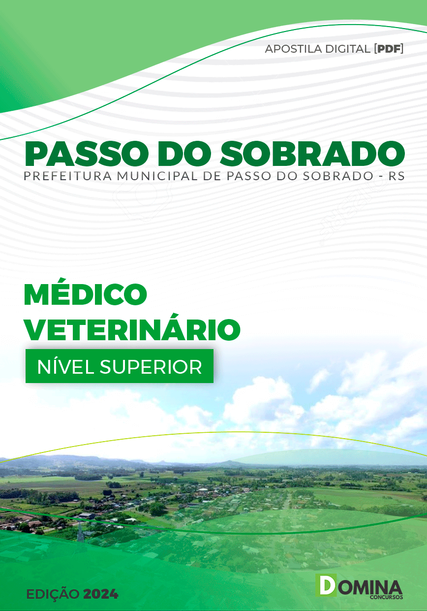Apostila Pref Passo do Sobrado RS 2024 Médico Veterinário