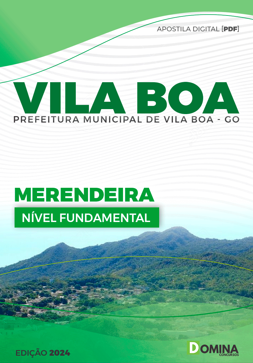 Apostila Pref Vila Boa GO 2024 Merendeira