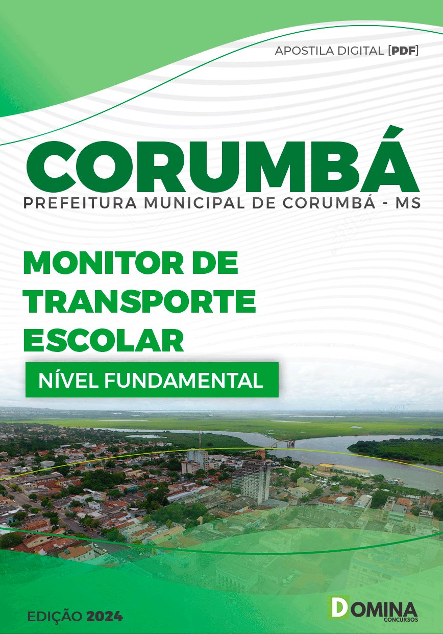 Apostila Pref Corumbá MS 2024 Monitor Transporte Escolar