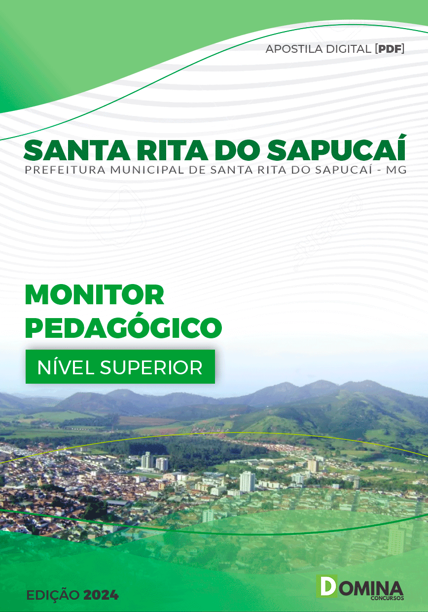Apostila Pref Santa Rita Do Sapucaí MG 2024 Monitor Pedagógico