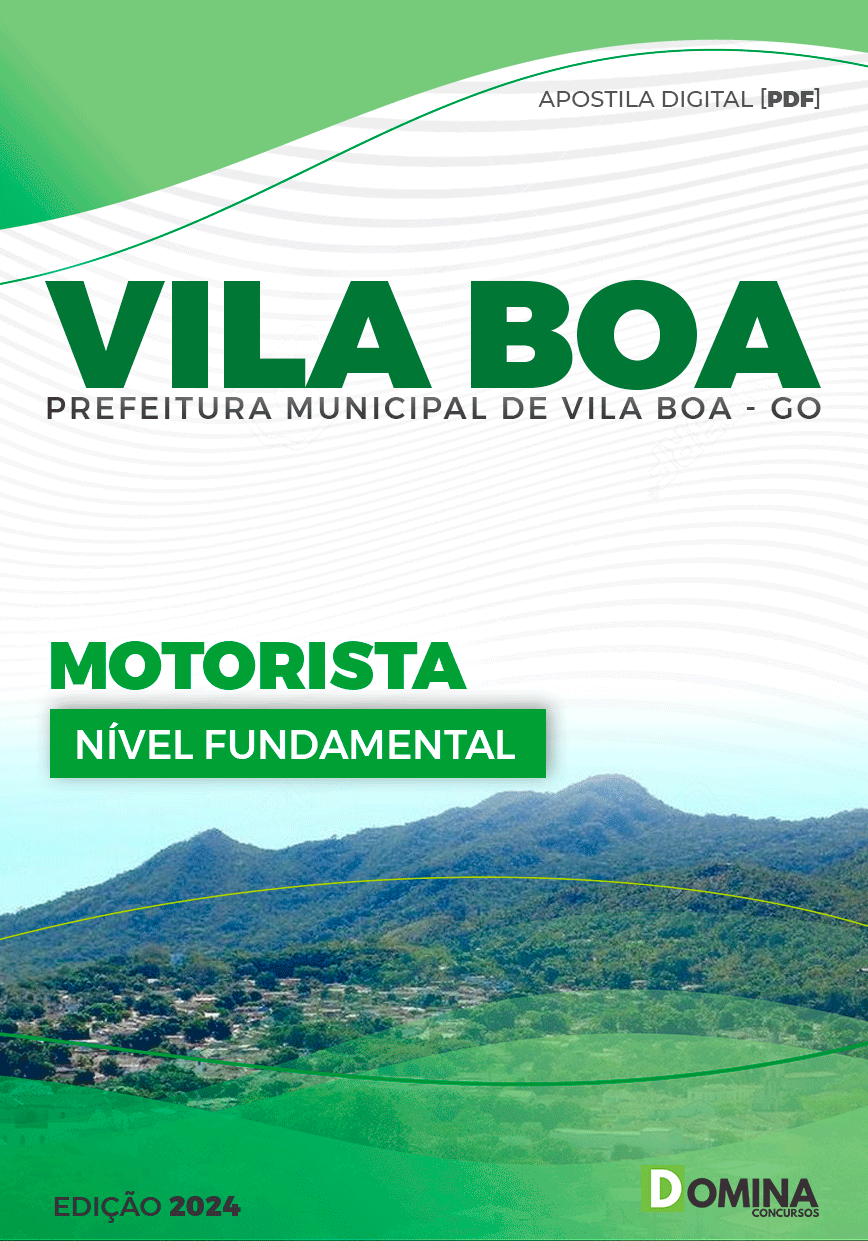 Apostila Pref Vila Boa GO 2024 Motorista