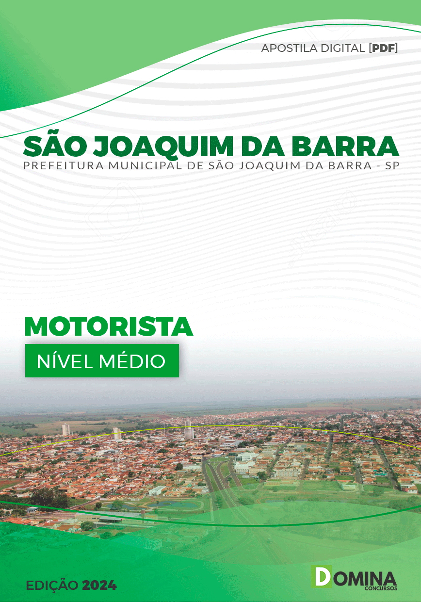 Apostila Pref São Joaquim da Barra SP 2024 Motorista