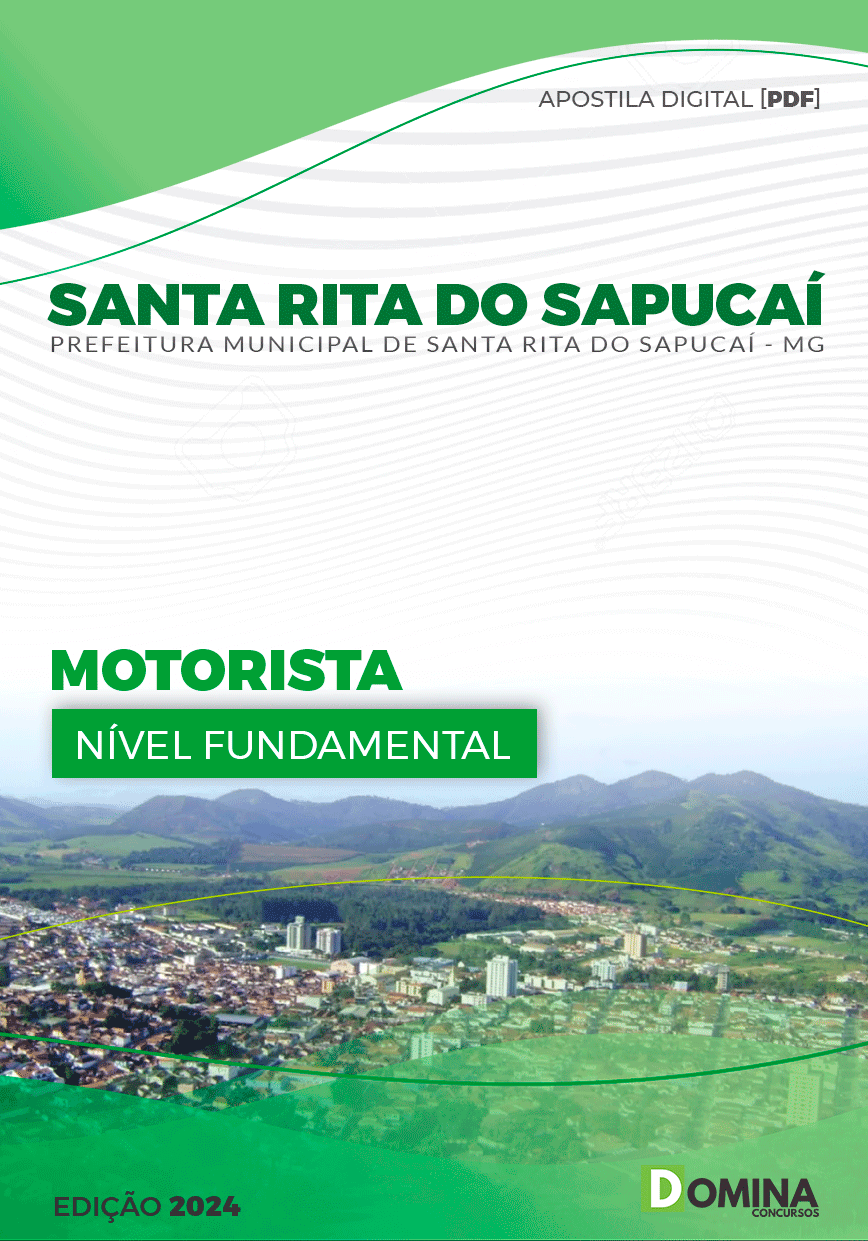 Apostila Pref Santa Rita Do Sapucaí MG 2024 Motorista