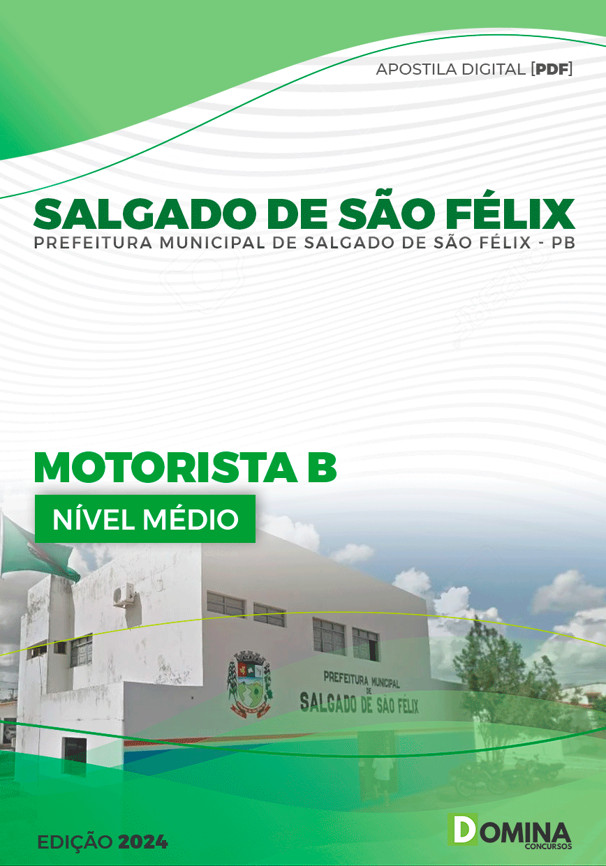 Apostila Pref Salgado de São Félix PB 2024 Motorista B