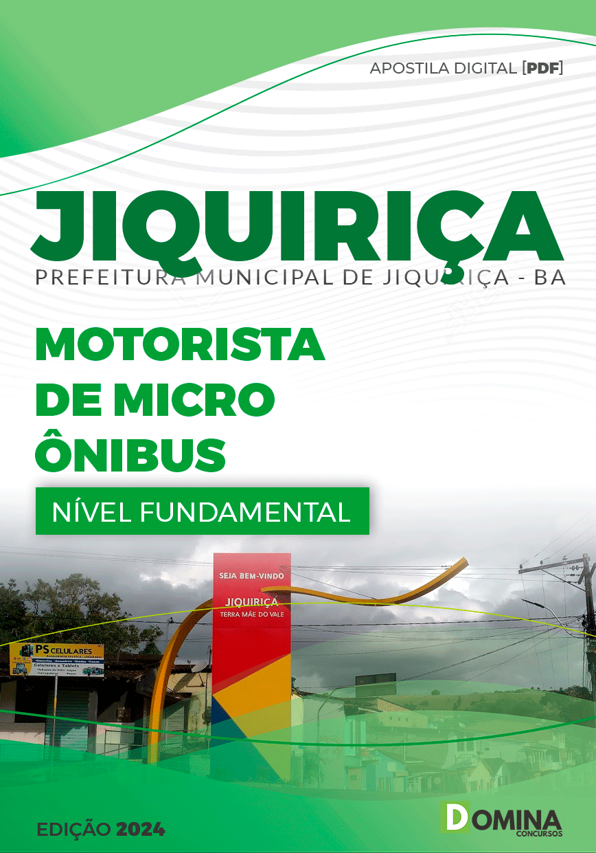 Apostila Pref Jiquiriça BA 2024 Motorista Micro Ônibus