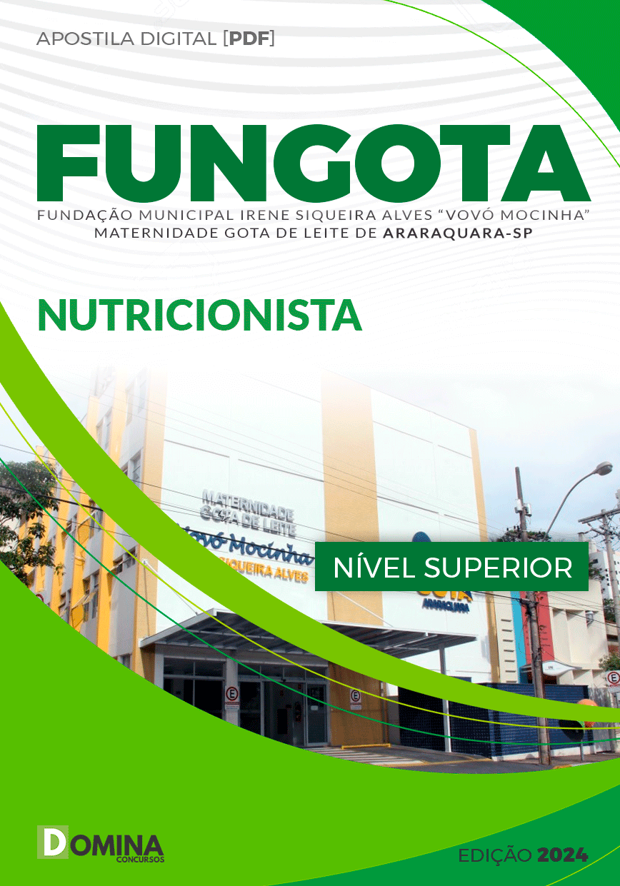 Apostila FUNGOTA Araraquara SP 2024 Nutricionista