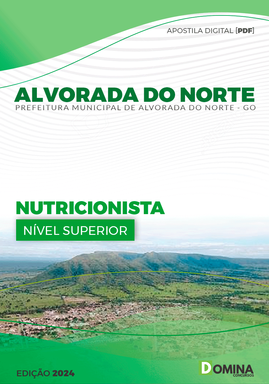 Apostila Pref Alvorada do Norte GO 2024 Nutricionista