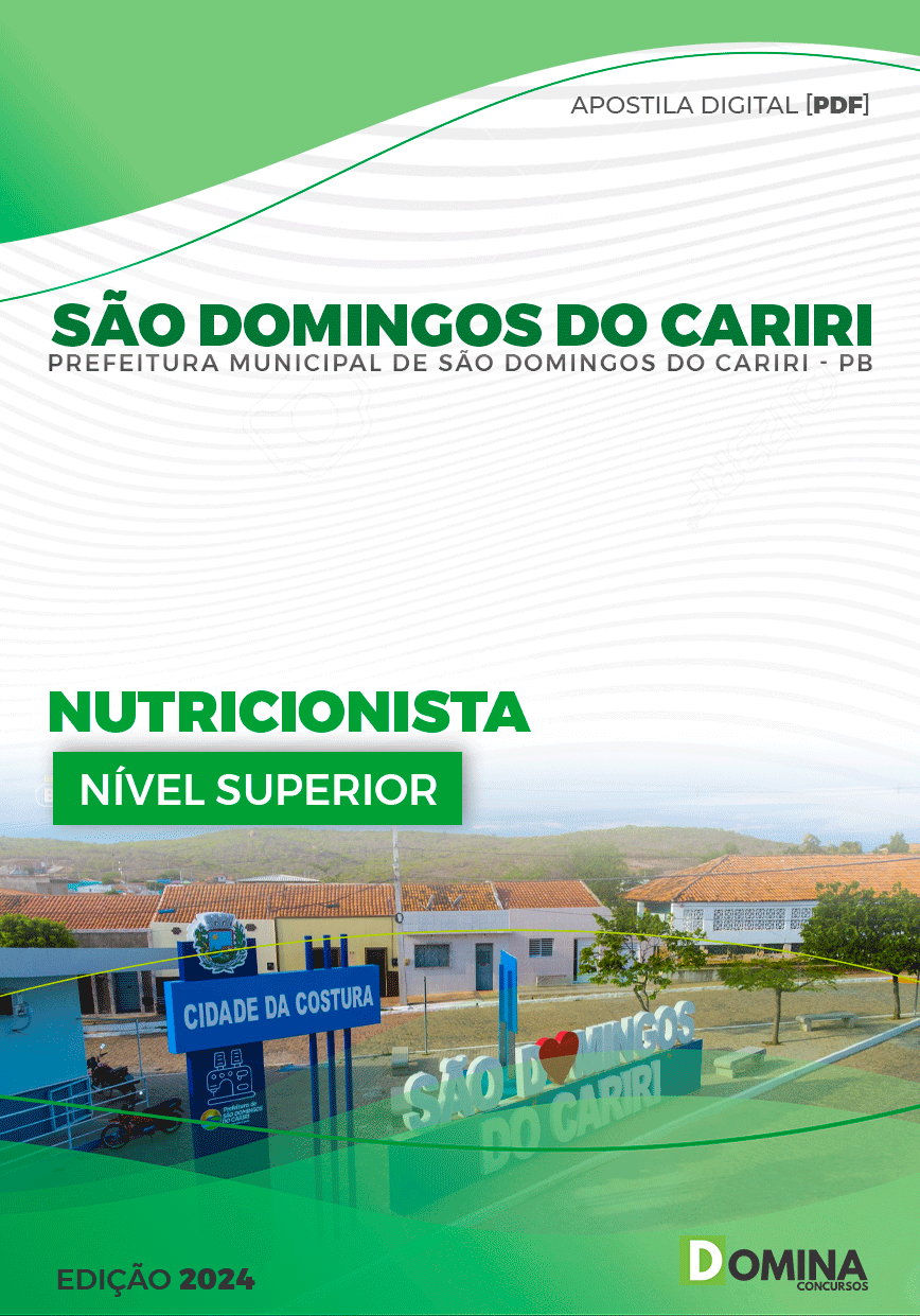 Pref São Domingos Cariri PB 2024 Nutricionista