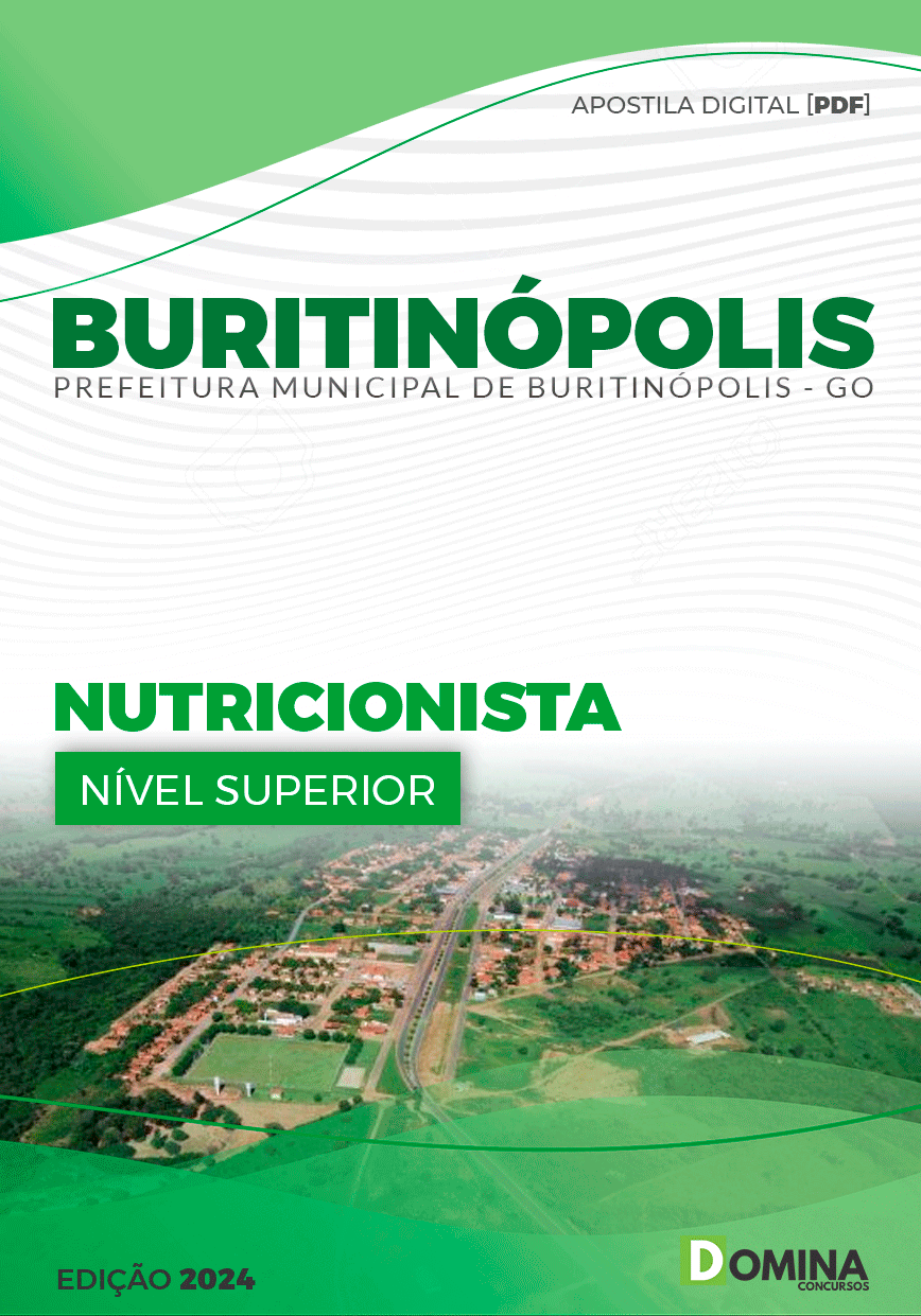 Apostila Pref Buritinópolis GO 2024 Nutricionista