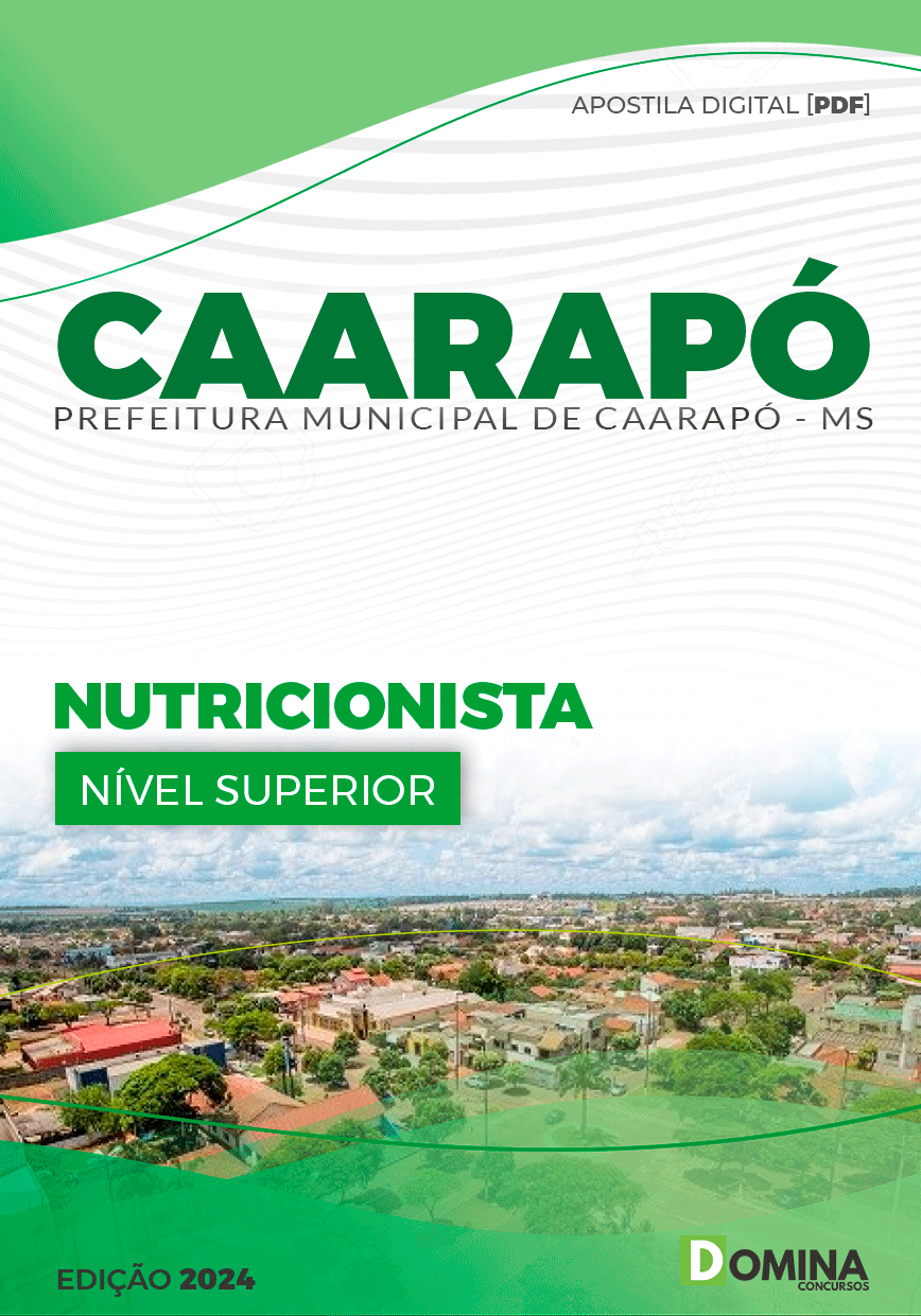 Apostila Pref Caarapó MS 2024 Nutricionista
