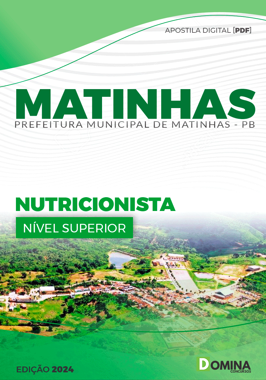 Apostila Pref Matinhas PB 2024 Nutricionista