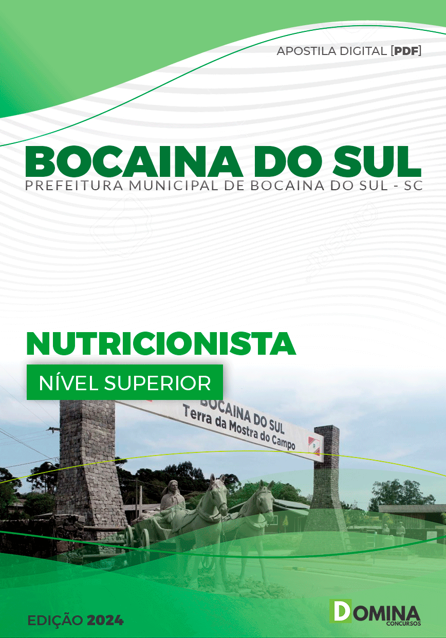Apostila Pref Bocaina Do Sul SC 2024 Nutricionista