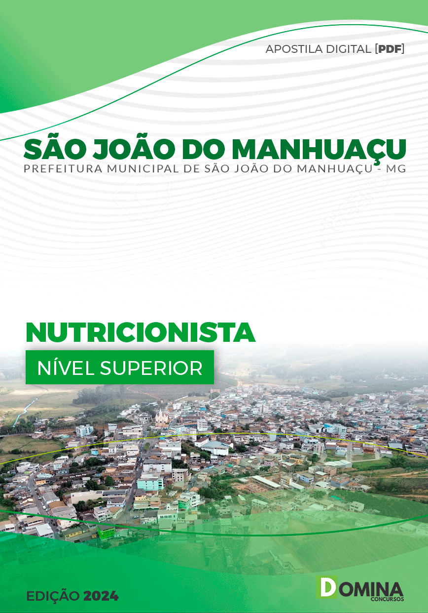 Apostila Pref São João do Manhuaçu MG 2024 Nutricionista