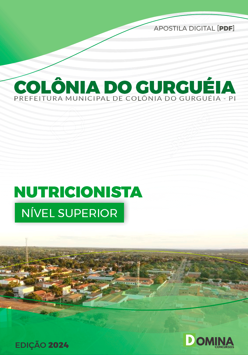Apostila Pref Colônia Do Gurguéia PI 2024 Nutricionista