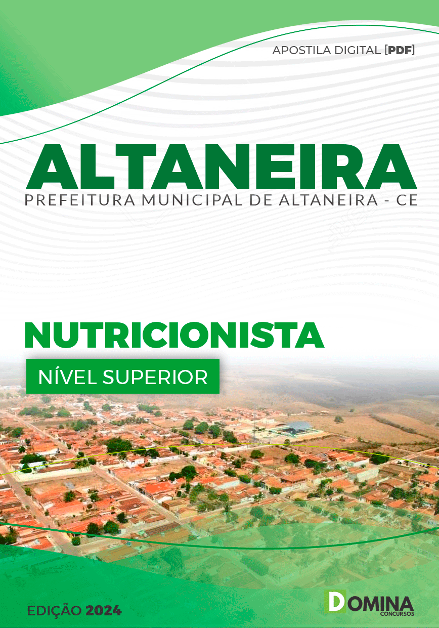 Apostila Pref Altaneira CE 2024 Nutricionista