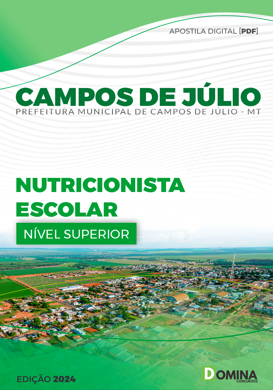 Apostila Pref Campos de Júlio MT 2024 Nutricionista Escolar