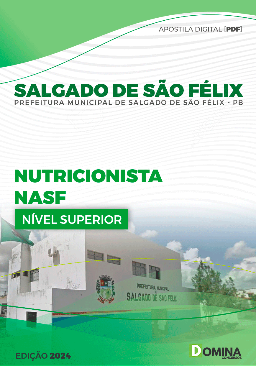 Apostila Pref Salgado de São Félix PB 2024 Nutricionista Saúde