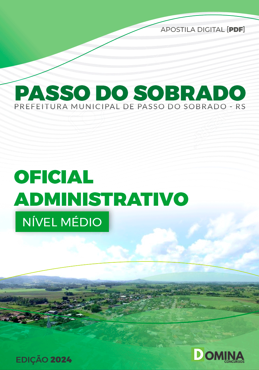 Apostila Pref Passo do Sobrado RS 2024 Oficial Administrativo