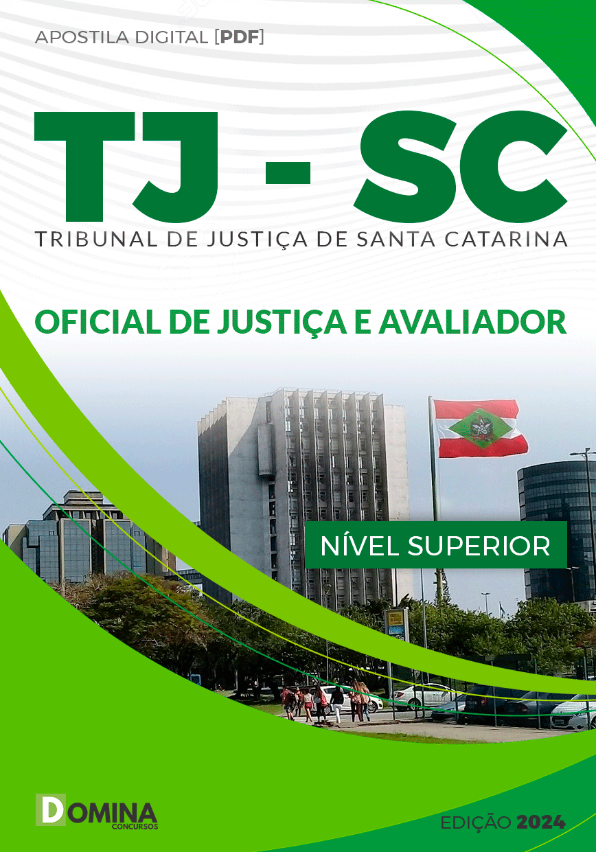 Apostila TJ SC 2024 Oficial Justiça Avaliador
