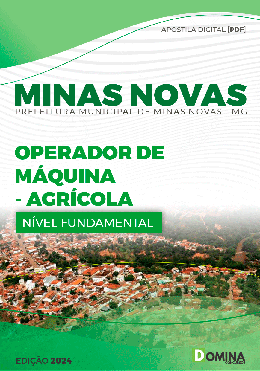 Apostila Pref Minas Novas MG 2024 Operador Máquina Agrícola