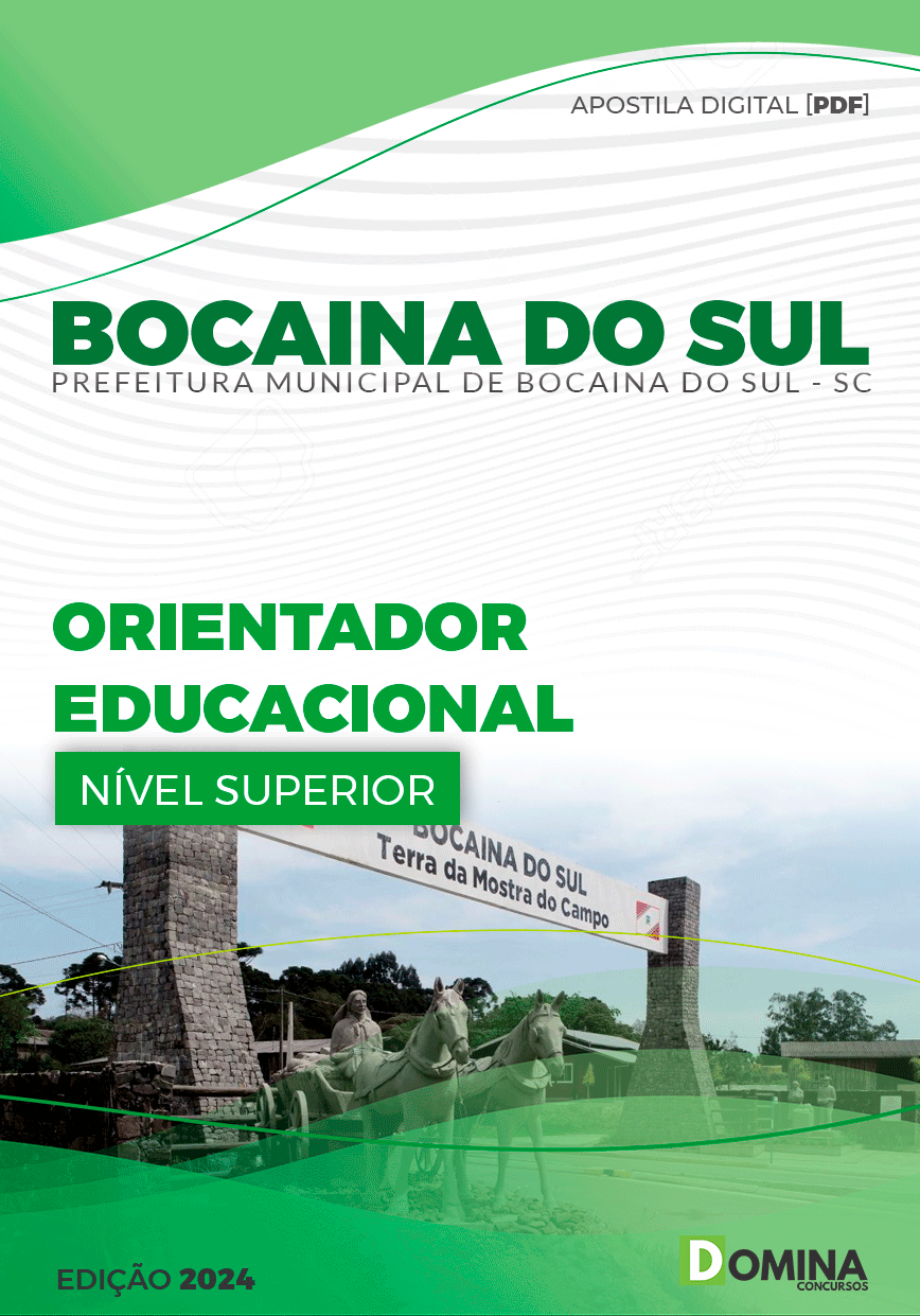 Apostila Pref Bocaina Do Sul SC 2024 Orientador Educacional