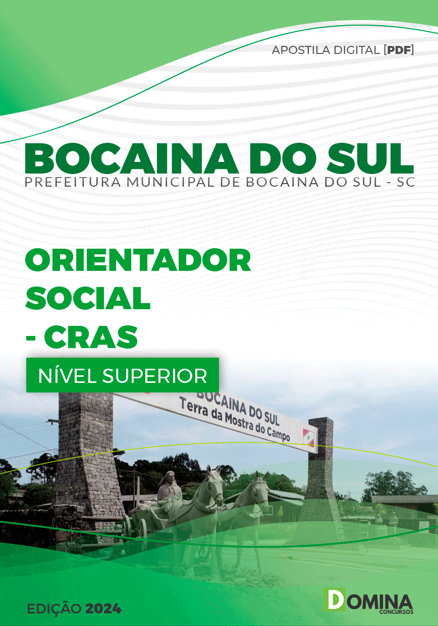 Apostila Pref Bocaina Do Sul SC 2024 Orientador Social CRAS