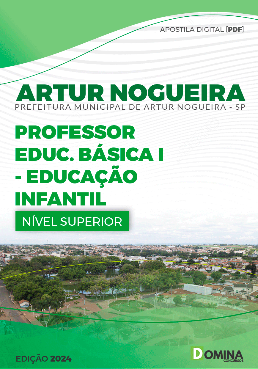 Apostila Pref Artur Nogueira SP 2024 Professor Educação Infantil
