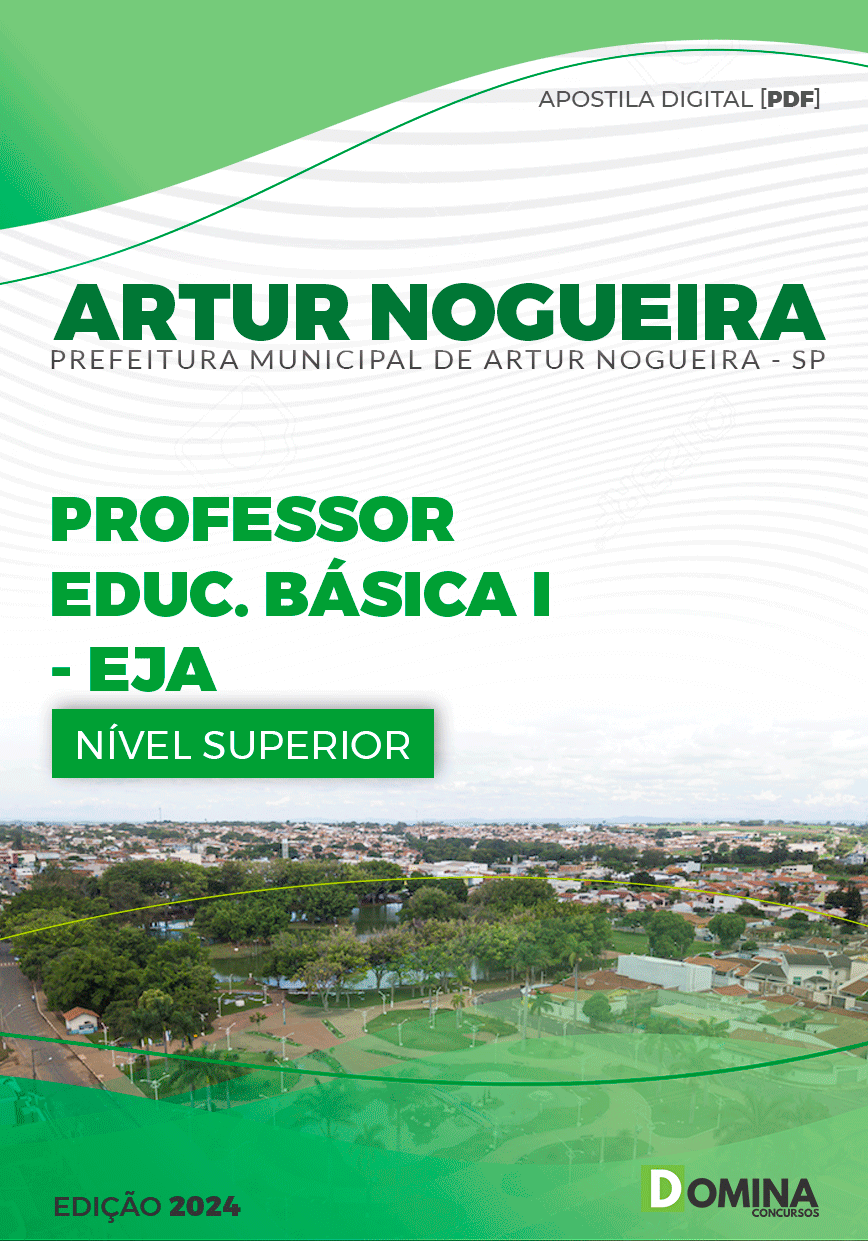 Apostila Pref Artur Nogueira SP 2024 Professor de EJA