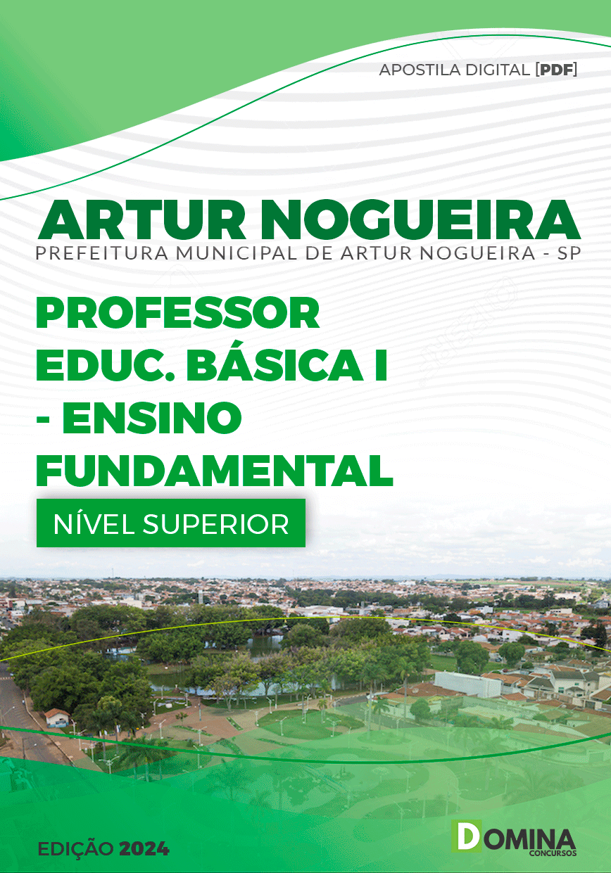 Pref Artur Nogueira SP 2024 Professor de Ensino Fundamental