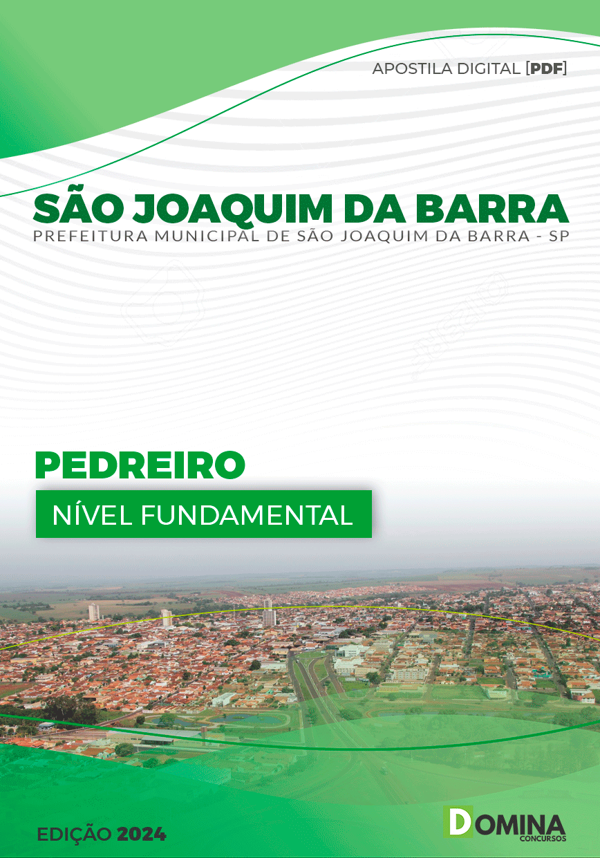 Apostila Pref São Joaquim da Barra SP 2024 Pedreiro