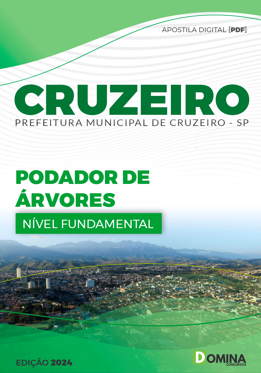 Apostila Pref Cruzeiro SP 2024 Podador de Árvores