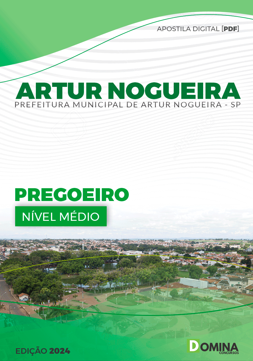 Apostila Pref Artur Nogueira SP 2024 Pregoeiro