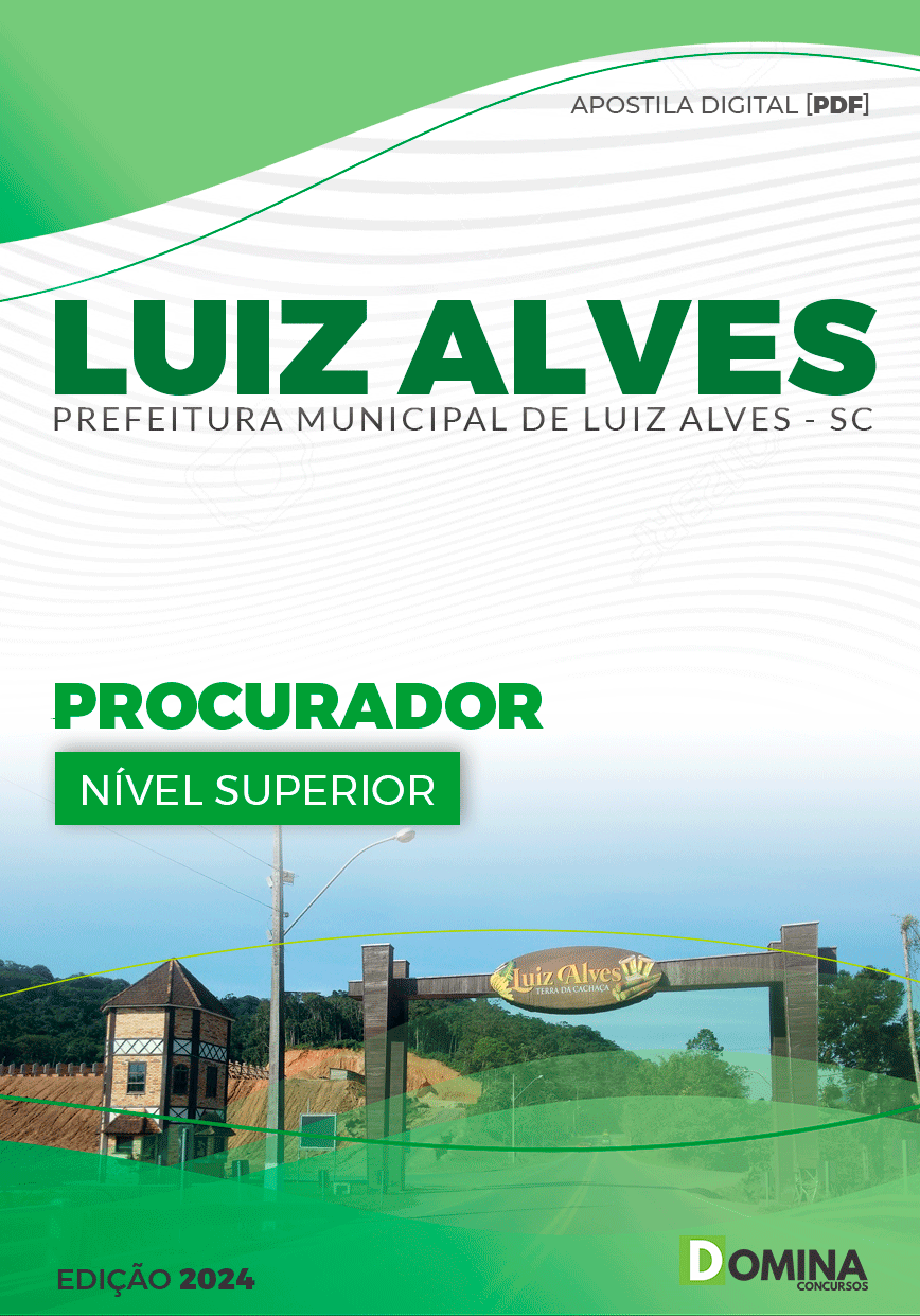 Apostila Pref Luiz Alves SC 2024 Procurador
