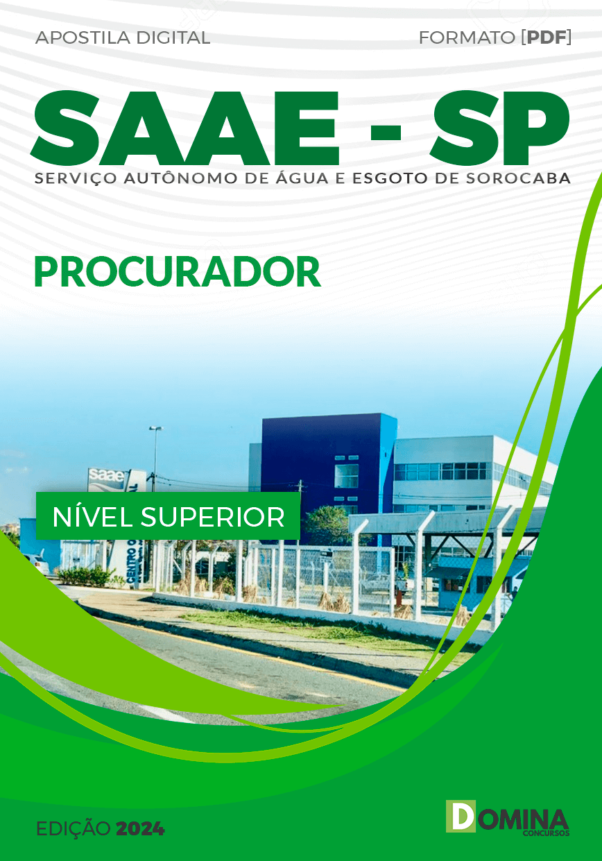 Apostila SAAE Sorocaba SP 2024 Procurador