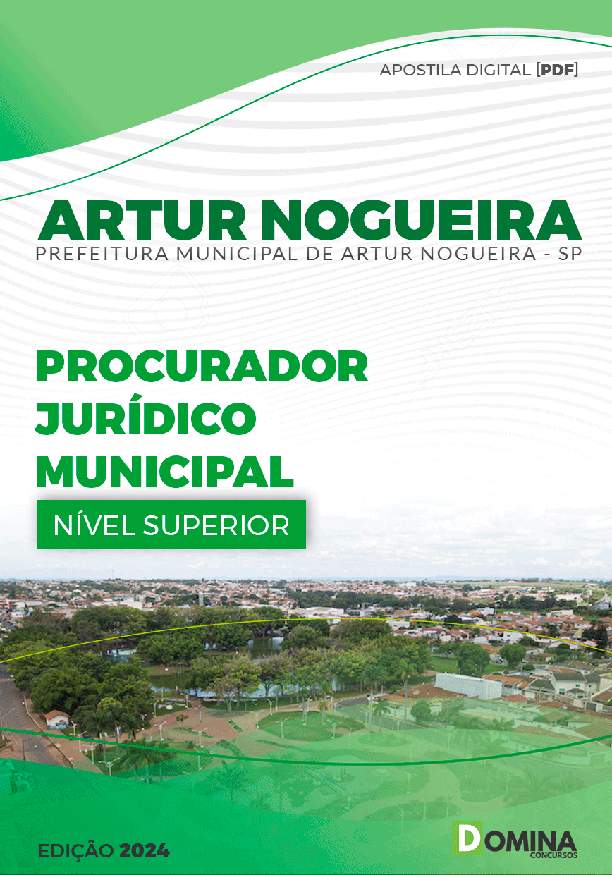 Apostila Pref Artur Nogueira SP 2024 Procurador Jurídico Municipal