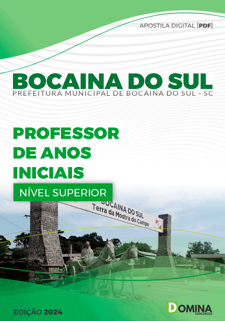 Apostila Pref Bocaina Do Sul SC 2024 Professor Anos Iniciais