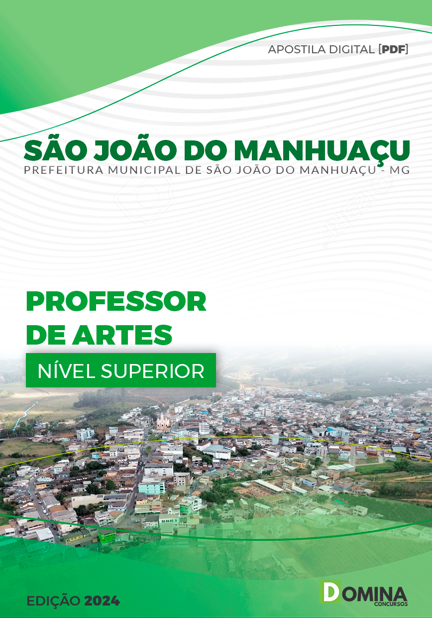 Apostila Pref São João do Manhuaçu MG 2024 Professor Artes
