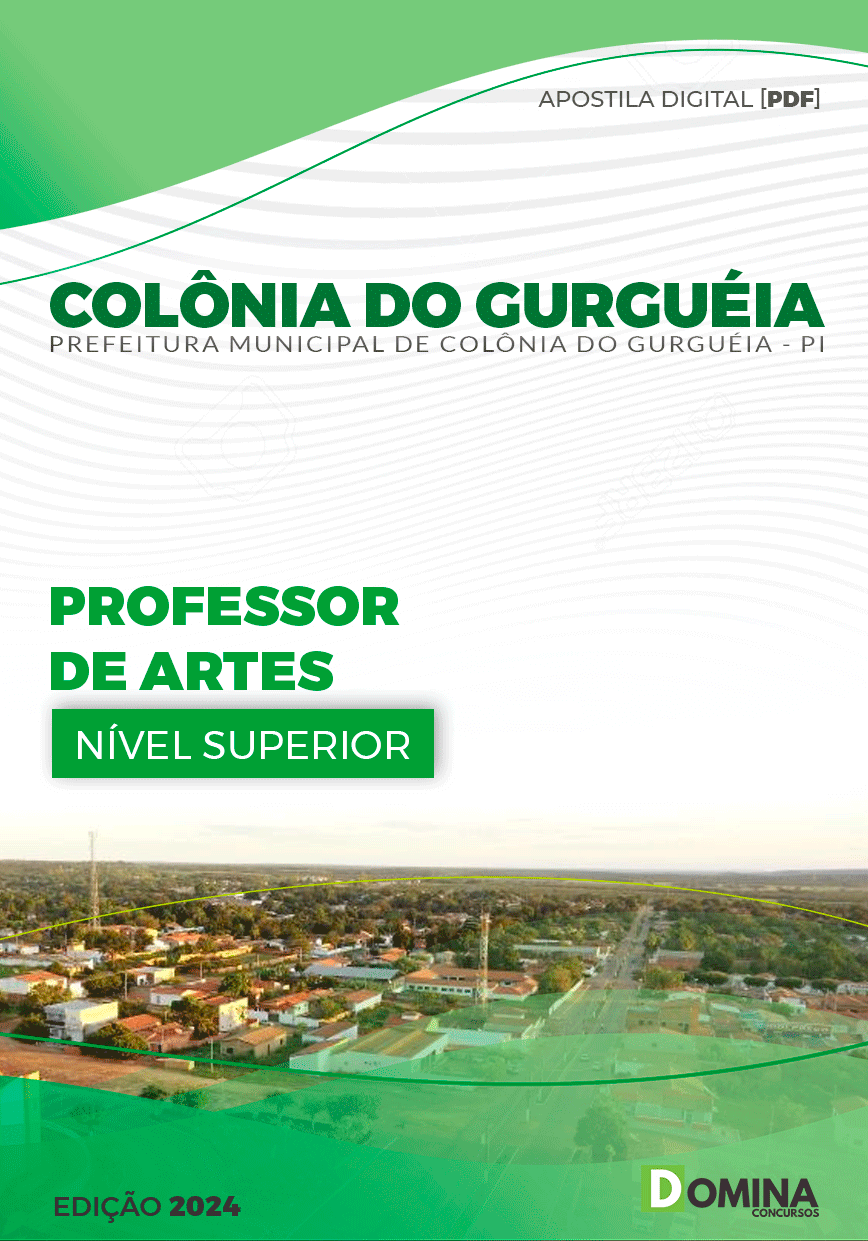 Apostila Pref Colônia Do Gurguéia PI 2024 Professor Artes