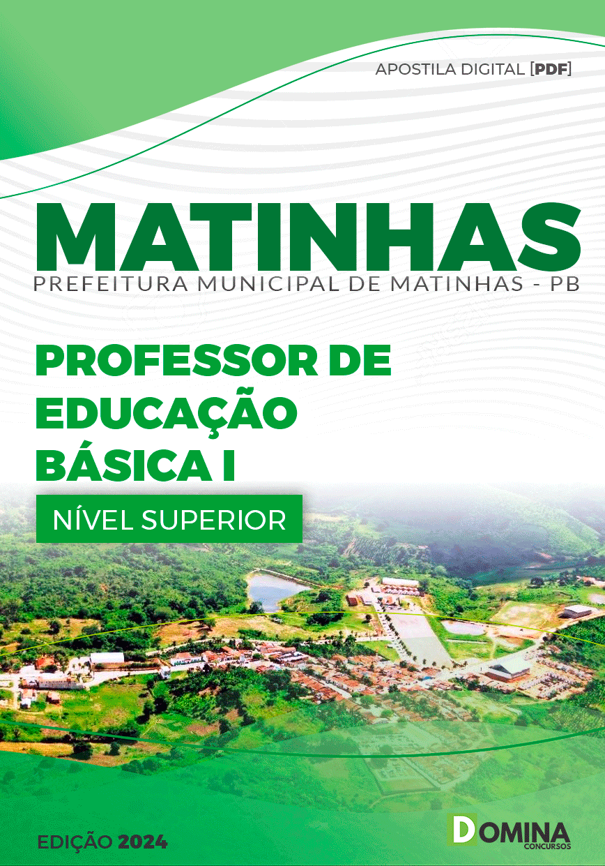 Apostila Pref Matinhas PB 2024 Professor Educação Básica I