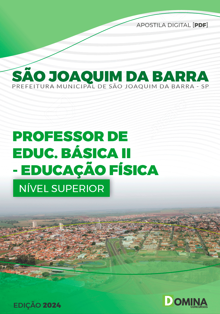 Pref São Joaquim da Barra SP 2024 Professor de Educação Física