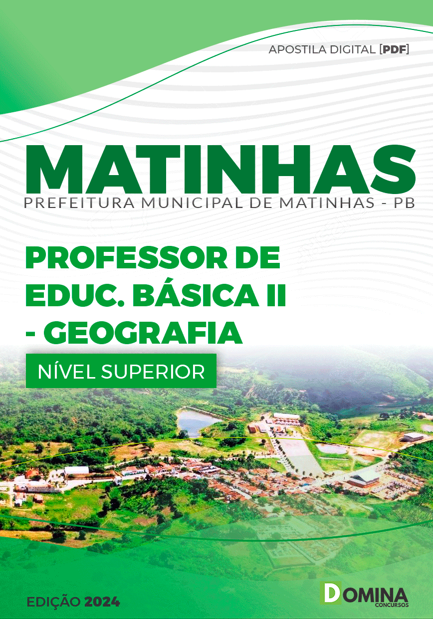 Apostila Pref Matinhas PB 2024 Professor II Geografia