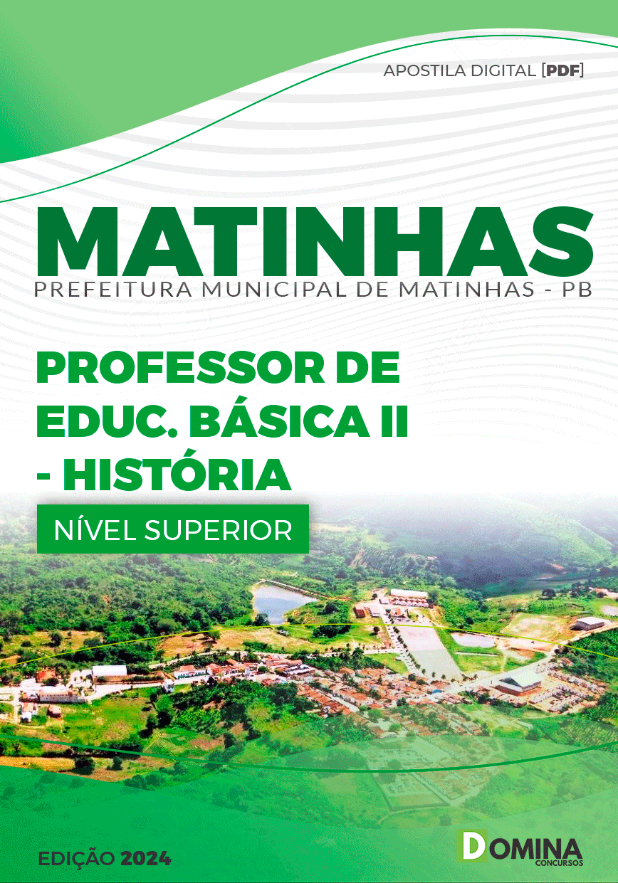 Apostila Pref Matinhas PB 2024 Professor II História